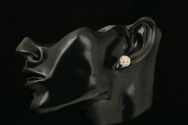 "Happiness" Crystal Ball Stud Earrings