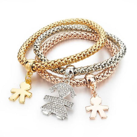 "BUTTERFLY" CHARM BRACELET WITH AUSTRIAN CRYSTALS