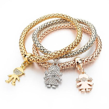 "BUTTERFLY" CHARM BRACELET WITH AUSTRIAN CRYSTALS